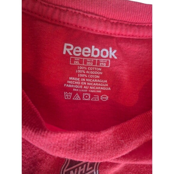 Reebok Mens 2XL 2014 Winter Classic Jimmy Howard Detroit Red Wings Jersey TShirt - Picture 4 of 5